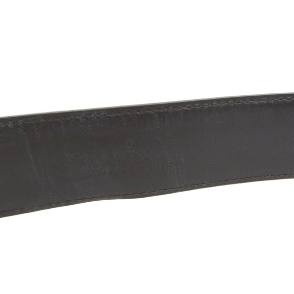 Gucci GUCCI Shima Interlocking G Buckle Waist Belt Brown Beige Men's 114876 1... - Picture 8 of 8